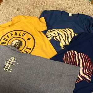 BUFFALO NY Kids Graphic Tees - Yellow, Blue, Gray